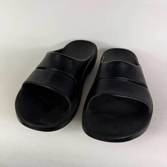 OOFOS OOahh Slide Sandals Women's 10 Black Slip-On Open Toe Outdoor Casual - Picture 4 of 9